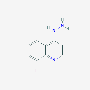 molecular formula C9H8FN3 B1626549 8-Fluoro-4-hydrazinoquinoline CAS No. 49611-99-6