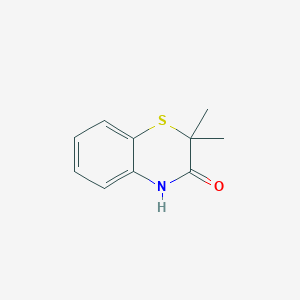 molecular formula C10H11NOS B1626550 2,2-Dimethyl-2H-benzo[B][1,4]thiazin-3(4H)-one CAS No. 90921-53-2