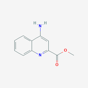 molecular formula C11H10N2O2 B1626553 Methyl 4-aminoquinoline-2-carboxylate CAS No. 97909-55-2