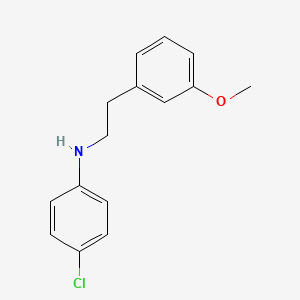 molecular formula C15H16ClNO B1626554 4-Chloro-N-(3-methoxyphenethyl)aniline CAS No. 749806-32-4