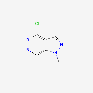 molecular formula C6H5ClN4 B1626557 4-Chloro-1-methyl-1H-pyrazolo[3,4-d]pyridazine CAS No. 96017-48-0