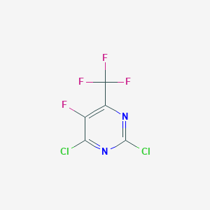 molecular formula C5Cl2F4N2 B1626558 2,4-Dichloro-5-fluoro-6-(trifluoromethyl)pyrimidine CAS No. 96819-53-3