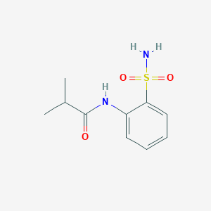 molecular formula C10H14N2O3S B1626561 2-Methyl-N-(2-sulfamoylphenyl)propanamide CAS No. 90873-90-8