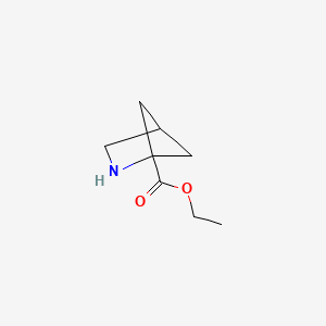 molecular formula C8H13NO2 B1626563 Ethyl 2-azabicyclo[2.1.1]hexane-1-carboxylate CAS No. 98531-69-2