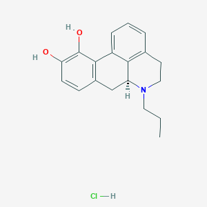 molecular formula C19H22ClNO2 B1626570 S(+)-Propylnorapomorphine hydrochloride CAS No. 79703-31-4