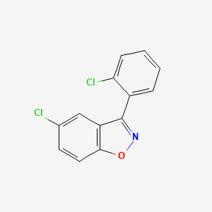 molecular formula C13H7Cl2NO B1626572 5-Chloro-3-(2-chlorophenyl)benzo[d]isoxazole CAS No. 87999-66-4