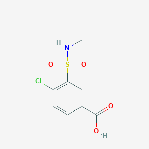 molecular formula C9H10ClNO4S B1626577 4-Chloro-3-(ethylsulfamoyl)benzoic acid CAS No. 3585-45-3