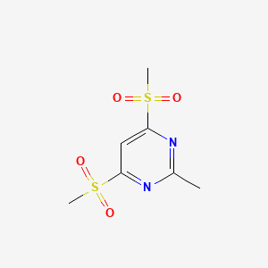 4,6-Di(methanesulfonyl)-2-methylpyrimidine