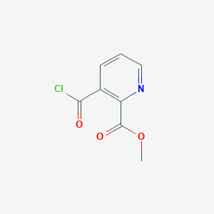 molecular formula C8H6ClNO3 B1626586 2-Pyridinecarboxylic acid, 3-(chlorocarbonyl)-, methyl ester CAS No. 81335-71-9