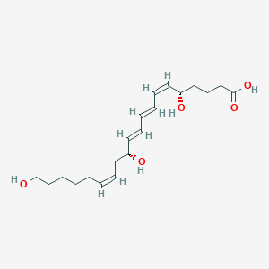 molecular formula C20H32O5 B162659 20-Hydroxy-leukotriene B4 CAS No. 79516-82-8