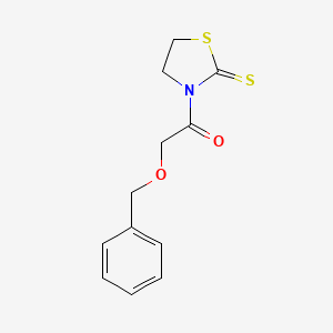 molecular formula C12H13NO2S2 B1626590 3-(2-Benzyloxyacetyl)thiazolidine-2-thione CAS No. 92486-00-5