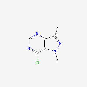 molecular formula C7H7ClN4 B1626596 7-chloro-1,3-dimethyl-1H-pyrazolo[4,3-d]pyrimidine CAS No. 89239-18-9