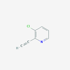 molecular formula C7H4ClN B1626599 3-Chloro-2-ethynylpyridine CAS No. 96439-98-4