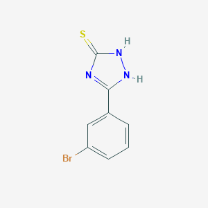 molecular formula C8H6BrN3S B162660 5-(3-bromophenyl)-2,4-dihydro-3H-1,2,4-triazole-3-thione CAS No. 126651-85-2