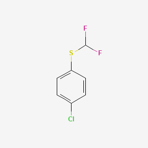 molecular formula C7H5ClF2S B1626600 1-氯-4-[(二氟甲基)硫基]苯 CAS No. 2488-66-6