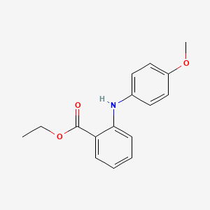 molecular formula C16H17NO3 B1626602 Ethyl 2-(4-methoxyanilino)benzoate CAS No. 23868-19-1