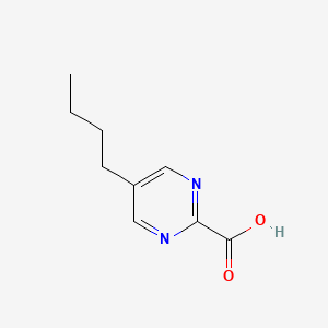 molecular formula C9H12N2O2 B1626629 5-Butylpyrimidine-2-carboxylic acid CAS No. 72790-09-1