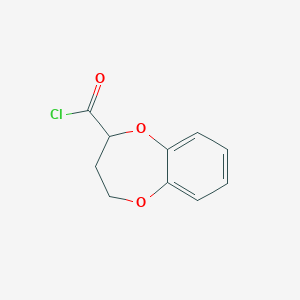 molecular formula C10H9ClO3 B1626636 2H-1,5-Benzodioxepin-2-carbonyl chloride, 3,4-dihydro- CAS No. 77156-62-8