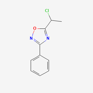 5-(1-Chloroethyl)-3-phenyl-1,2,4-oxadiazole