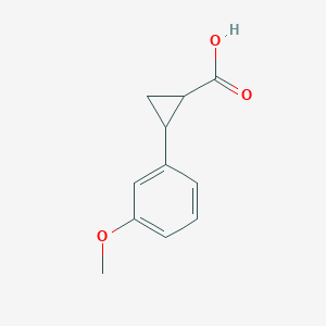 molecular formula C11H12O3 B1626644 2-(3-Methoxyphenyl)cyclopropane-1-carboxylic acid CAS No. 900254-25-3