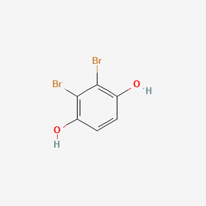 molecular formula C6H4Br2O2 B1626645 1,4-Dihydroxy-2,3-dibromobenzene CAS No. 6363-31-1