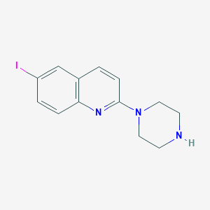 6-Iodo-2-piperazin-1-yl-quinoline