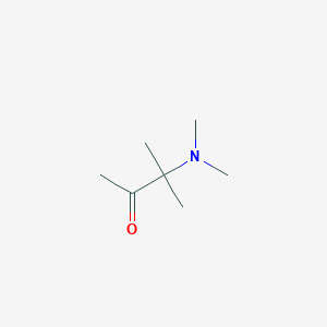molecular formula C7H15NO B1626647 2-Butanone, 3-(dimethylamino)-3-methyl-(9CI) CAS No. 56957-54-1