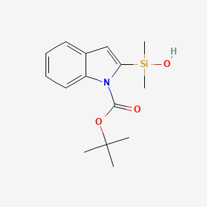 molecular formula C15H21NO3Si B1626652 N-Boc-2-吲哚基二甲基硅烷醇 CAS No. 784161-48-4