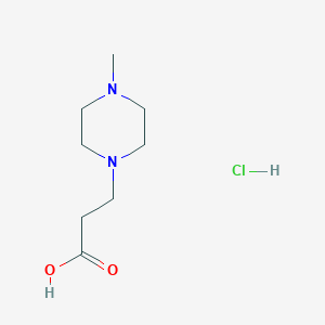 molecular formula C8H17ClN2O2 B1626655 4-Methyl-1-piperazinepropionic acid Hydrochloride CAS No. 775349-40-1