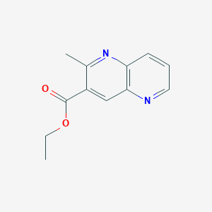 molecular formula C12H12N2O2 B1626656 Ethyl 2-methyl-1,5-naphthyridine-3-carboxylate CAS No. 55234-59-8