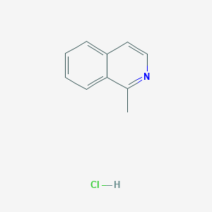 molecular formula C10H10ClN B1626663 Isoquinoline, 1-methyl-, hydrochloride CAS No. 53014-97-4