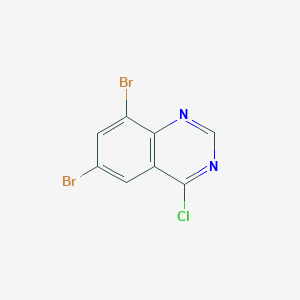 molecular formula C8H3Br2ClN2 B1626665 6,8-Dibromo-4-chloroquinazoline CAS No. 98436-45-4