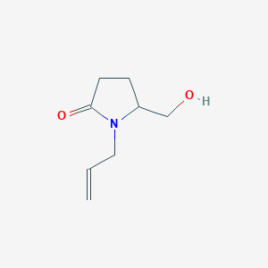 molecular formula C8H13NO2 B1626667 1-Allyl-5-(hydroxymethyl)pyrrolidin-2-one CAS No. 62401-18-7