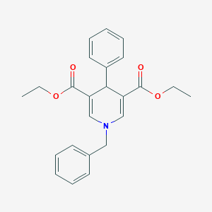 molecular formula C24H25NO4 B162667 Diethyl 1-benzyl-4-phenyl-1,4-dihydropyridine-3,5-dicarboxylate CAS No. 120533-76-8