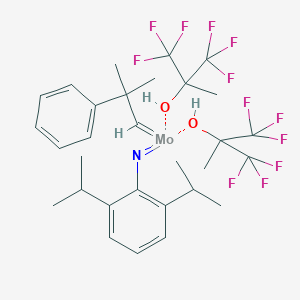 2,6-Diisopropylphenylimidoneophylidene molybdenum(VI) bis(hexafluoro-t-butoxide)