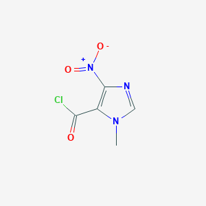 molecular formula C5H4ClN3O3 B1626690 1-Methyl-4-nitro-1H-imidazole-5-carbonyl chloride CAS No. 61982-14-7
