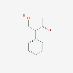 molecular formula C10H12O2 B1626693 4-Hydroxy-3-phenylbutan-2-one CAS No. 62559-37-9
