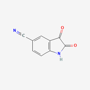 molecular formula C9H4N2O2 B1626696 2,3-Dioxoindoline-5-carbonitrile CAS No. 61394-92-1