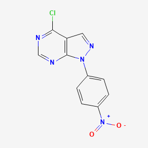 4-chloro-1-(4-nitrophenyl)-1H-pyrazolo[3,4-d]pyrimidine