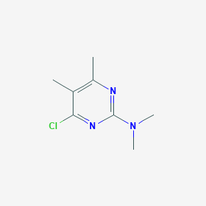 molecular formula C8H12ClN3 B1626701 4-氯-N,N,5,6-四甲基嘧啶-2-胺 CAS No. 65735-58-2