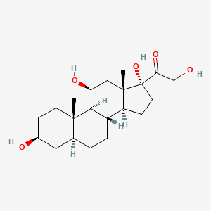 molecular formula C21H34O5 B1626710 异孕烷-3β,11β,17α,21-四醇-20-酮 CAS No. 651-43-4