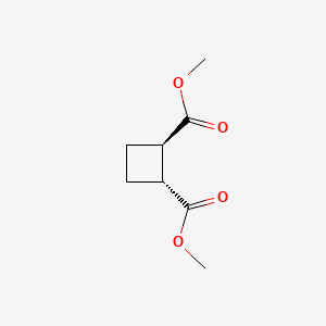 molecular formula C8H12O4 B1626712 1,2-Cyclobutanedicarboxylic acid, dimethyl ester, trans- CAS No. 7371-67-7