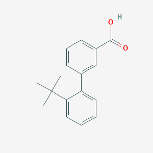 molecular formula C17H18O2 B1626722 2'-Tert-butylbiphenyl-3-carboxylic acid CAS No. 40182-05-6