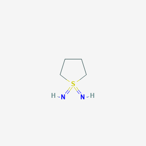 molecular formula C4H10N2S B1626728 1lambda~6~-Thiolane-1,1-diimine CAS No. 53245-06-0