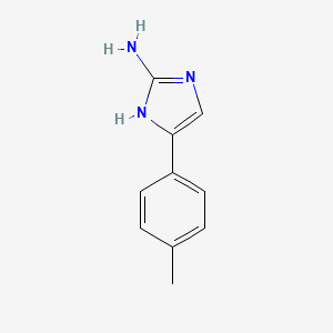 molecular formula C10H11N3 B1626734 5-(4-methylphenyl)-1H-imidazol-2-amine CAS No. 60472-16-4