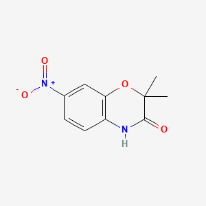 molecular formula C10H10N2O4 B1626737 2,2-二甲基-7-硝基-2H-苯并[b][1,4]恶嗪-3(4H)-酮 CAS No. 85160-83-4