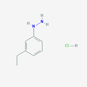 molecular formula C8H13ClN2 B1626744 (3-Ethylphenyl)hydrazine hydrochloride CAS No. 60481-49-4