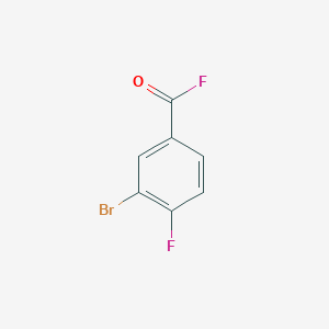 molecular formula C7H3BrF2O B1626747 3-Bromo-4-fluorobenzoyl fluoride CAS No. 78239-65-3