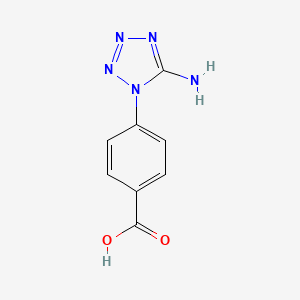 molecular formula C8H7N5O2 B1626748 5-Amino-1-(4-carboxyphenyl)-1H-tetrazole CAS No. 654646-61-4