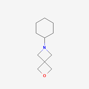 2-Oxa-6-azaspiro(3.3)heptane, 6-cyclohexyl-